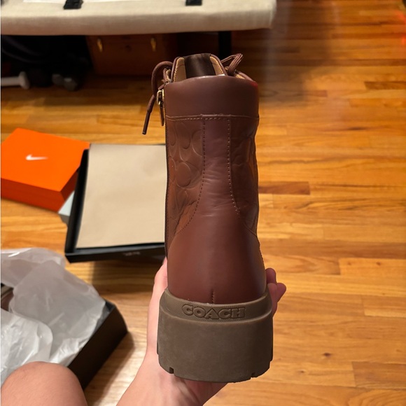 Coach Black Leather Boots